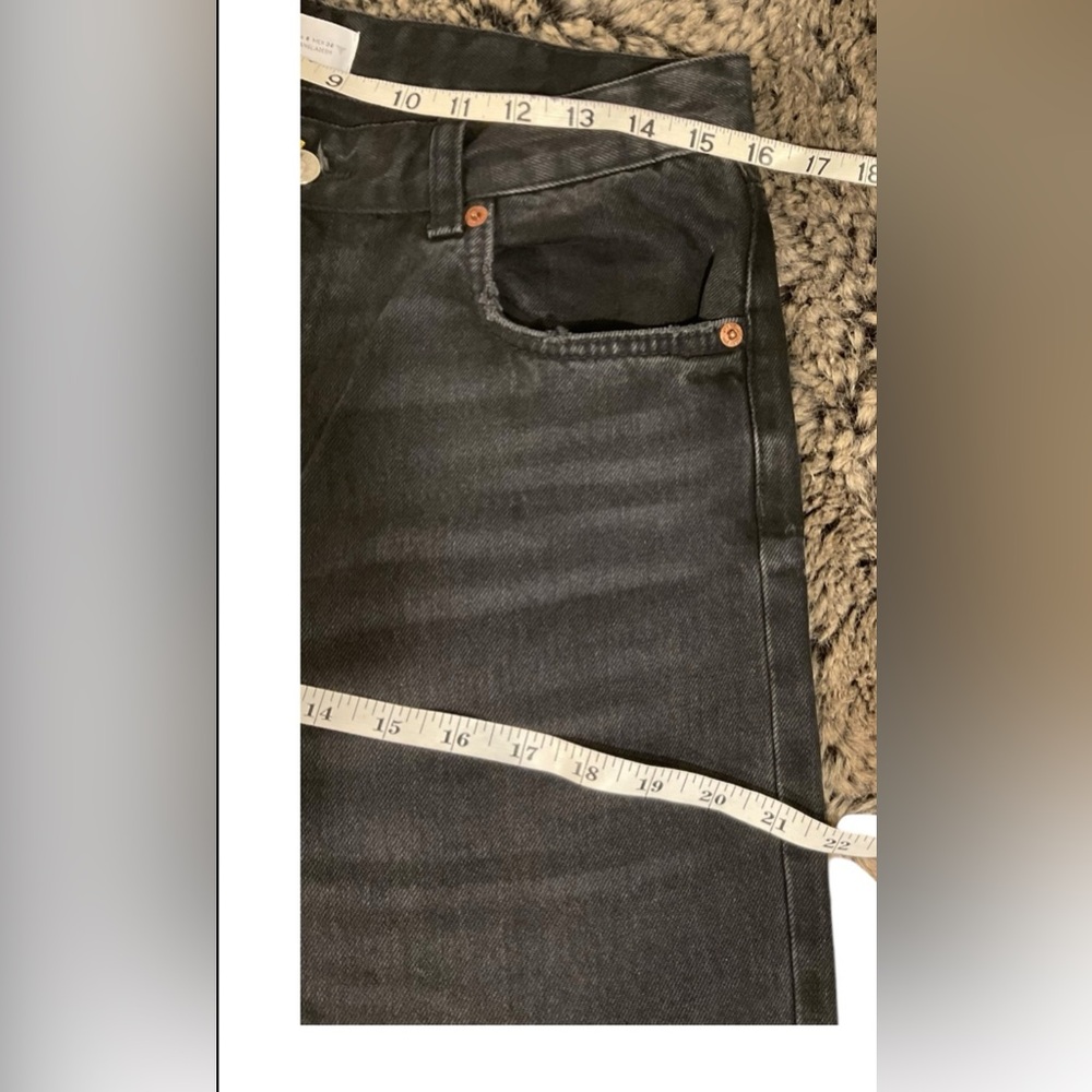 Abercrombie Women’s 90s Straight Ultra High Rise Jeans Faux Leather Size 30 - Picture 10 of 13